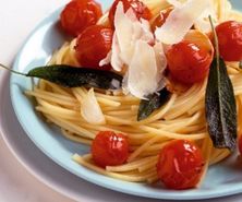 Spaghetti mit Salbei und Tomaten 